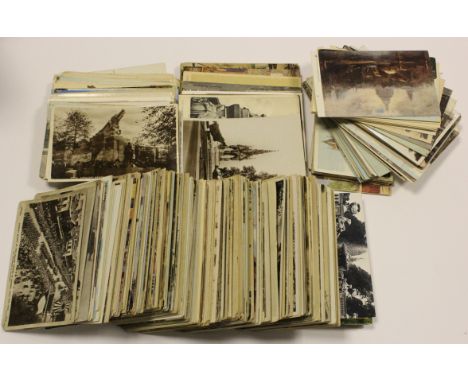 London postcard range in box, much animation, includes theatres, hotels, trams, police, merchants, London Life, noted group o