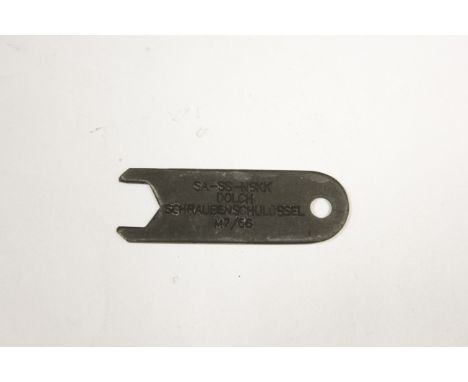 German SA SS NSKK dagger top nut spanner, maker marked, unusual, GVF