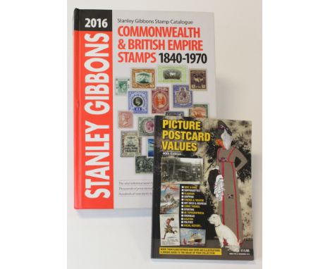 Books - 2016 Stanley Gibbons Commonwealth & British Empire Stamps 1840-1970 (2nd hand), and Picture Postcard Values 2016/17  