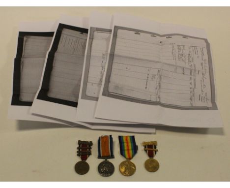 BWM & Victory Medal to 137273 Pte.2. C K Hurdon RAF. Born Clapham, London. With copy service papers, RAF Trade listed as 'Pil