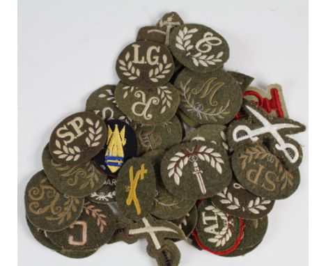 British Army Trade Badges WW2 and later (approx 35 items)