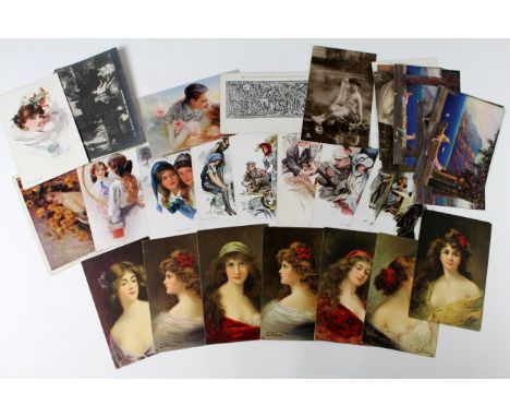 Glamour, collection of 31 mainly Artist signed, inc. Boileau (3), Harrison Fisher (6), Asti (7), Walter Crane for Newcastle S