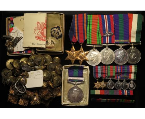 Group mounted as worn - 1939-45 Star, Burma Star, Defence & War Medal + MID (L/G 19 Sept 1946 for Burma), GSM GVI with S.E.As