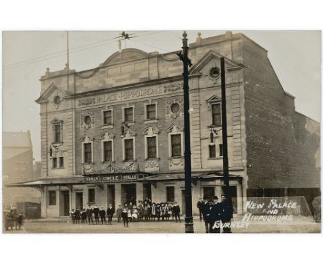 New Palace & Hippodrome Burnley, with crowd R/P    (1)
