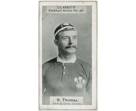Clarke's, Football Series no.58 R Thomas. G - VG cat value £35
