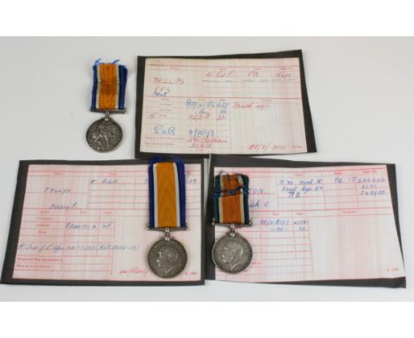 BWM medals to 266246 Pte F C Hickson R W Kent Reg/ 15690 Pte F F S Philips W Rid Reg M2/152129 Pte H P Tallyn ASC 
