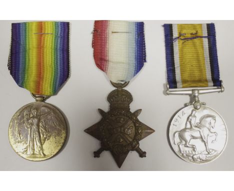 1914 Casualty Trio to 10265 Cpl Oliver Raymond Bisco 2nd bn border Reg K in A 2-11-1914 commemorated Menin Gate memorial Ypre