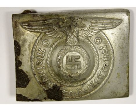 German SS belt buckle, some light rusting 