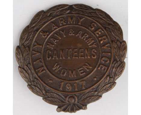 Badge - Navy & Army Services Canteens, Women's 1917 No. 21425