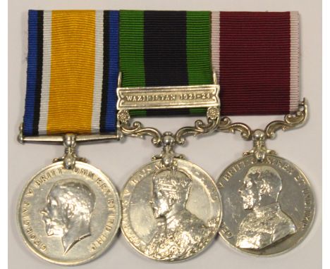 Group - BWM (33553 Bmbr F C Brown RA), IGS with Waziristan 1921-24 (1405724 Bmbr F C Brown RA), and GV Army LS Medal (1405724