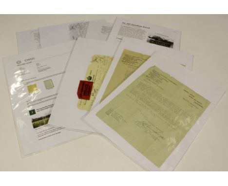 RAF WW2 casualty documents with official telegram etc., relating to the death of Observer 205208 Sgt Allan Holland, K in A on