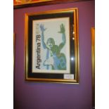 World Cup Argentina 1978 print, 5 of 4000, 24in w x 32in hgt ***Note from Auctioneer*** All items