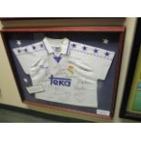 Official Real Madrid shirt (No.4 Roberto Carlos on back) has been signed by members of the 1997/98