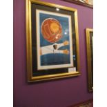 World Cup 1954 print, 5/4000, 24in w x 32in hgt ***Note from Auctioneer*** All items will come