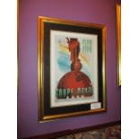 Paris 1938 print, 5 of 4000, 24in w x 32in hgt ***Note from Auctioneer*** All items will come with