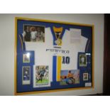 Miami Fusion jersey, signed by midfielder Carlos Valderram, 42in w x 36in hgt ***Note from
