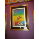 World Cup USA 1994 print, 5 of 4000, 32in w x 32in hgt ***Note from Auctioneer*** All items will