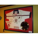 U.S. National Men Under 23 team signed #17 (Brian West) jersey 1999 game against Canada at Blackbaud