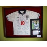 Gary Lineker’s last ever England shirt, worn by Gary Lineker in his last appearance for England,