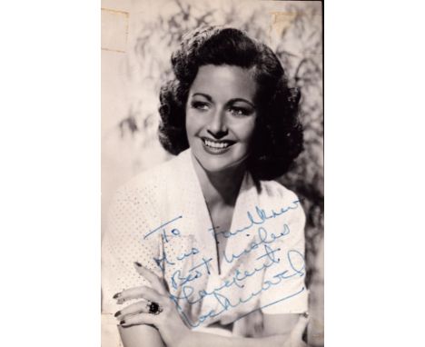 Margaret Lockwood signed vintage 6x4 inch black and white photo dedicated. Good condition. All autographs come with a Certifi