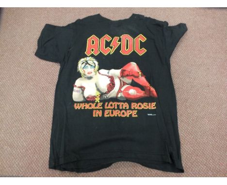 ac dc whole lotta rosie t shirt