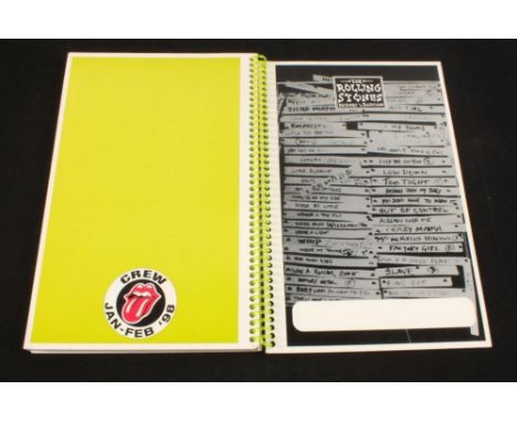 Rolling Stones Bridges to Babylon Crew Tour Guide Jan-Feb 1998