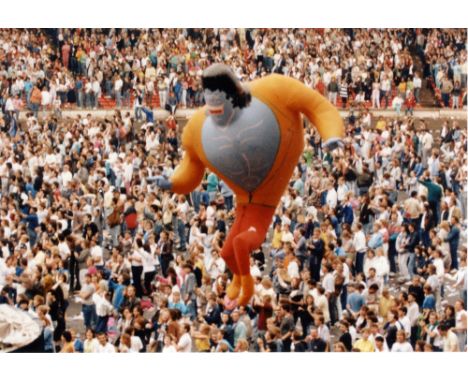 Brian May

From The Magic Tour 1986, 

All four inflatables of the band were released at Wembley with one leaving the stadium