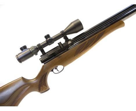 Air Arms .22 S510 carbine air rifle, with 20 inch barrel, fitted with AA G-Tec silencer, serial number 166667 with 3-9x50 EG 