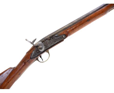 Irish .750 India pattern Brown Bess musket, 39 inch barrel with AR6662 Armagh registration code repeated on the butt which al