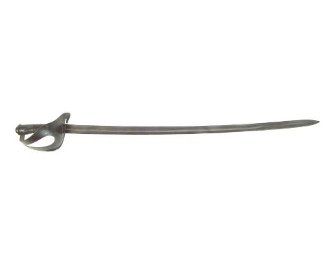 Italian M.1860 heavy cavalry troopers sabre, with teardrop guard.105cm long 