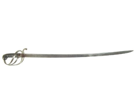 1822 pattern sabre, with pipe back blade. 96cm long 