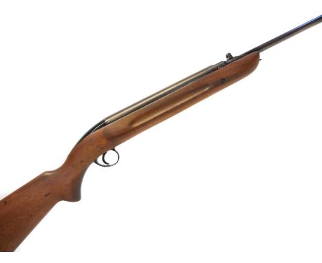 BSA MKI air sporter .22 air rifle, 18 inch barrel fitted with open sights, serial number GC1486.No licence required to buy th