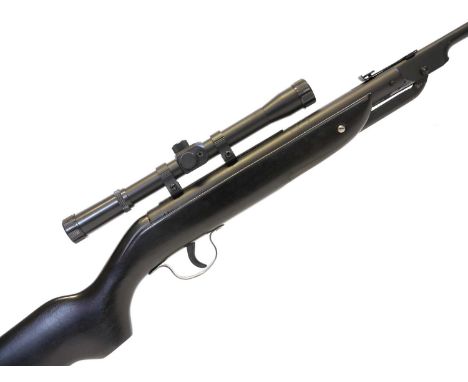 Webley Jaguar .177 air rifle, 14 inch barrel, fitted with 4x20 scope.No licence required to buy this item, purchaser must be 