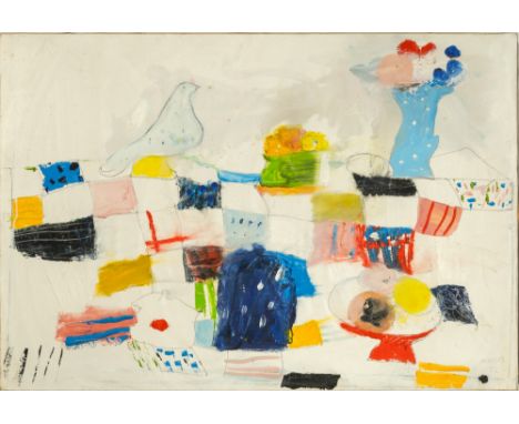 American, 1919-2011Clam, Pigeon Quill, 1972Signed Schloss 72 (lr) and titled Clam Pigeon Quill on the reverseOil on canvas21 