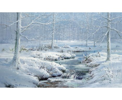 British, 1913-2007Untitled Winter Scene, 1981Signed and dated Peter Ellenshaw 81 (ll), stamped with artist's name and numbere