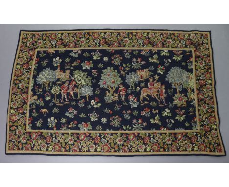 A 20th century tapestry in the Flemish style, 87 inches wide x 54 inches high.