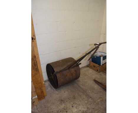 Large cast garden roller