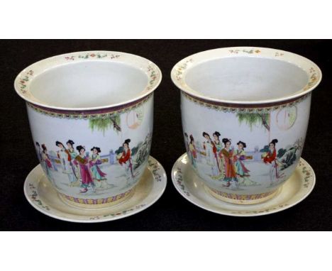 Two vintage 1970's jardiniere and stand height 37.5cm