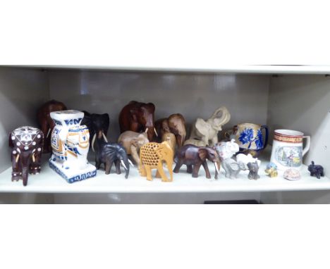 Decorative wooden and ceramic items: to include an early 20thC Royal Doulton china cream jug, decorated with flora       OS4