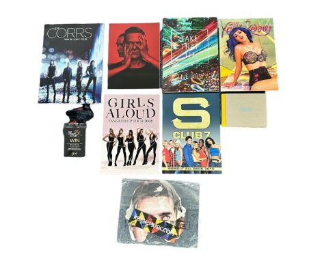 Pop concert programmes 2008 onwards including Katy Perry, Bryan Adams (with 2016 ticket), Take That, Girls Aloud, Keane, The 