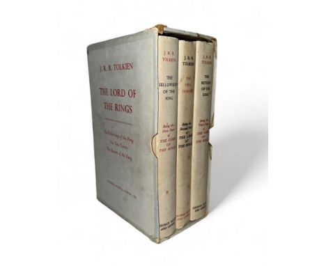 TOLKIEN, J.R.R. The Lord of The Rings by J.R.R Tolkien in three volumes published by George Allen and Unwin [London]. Include