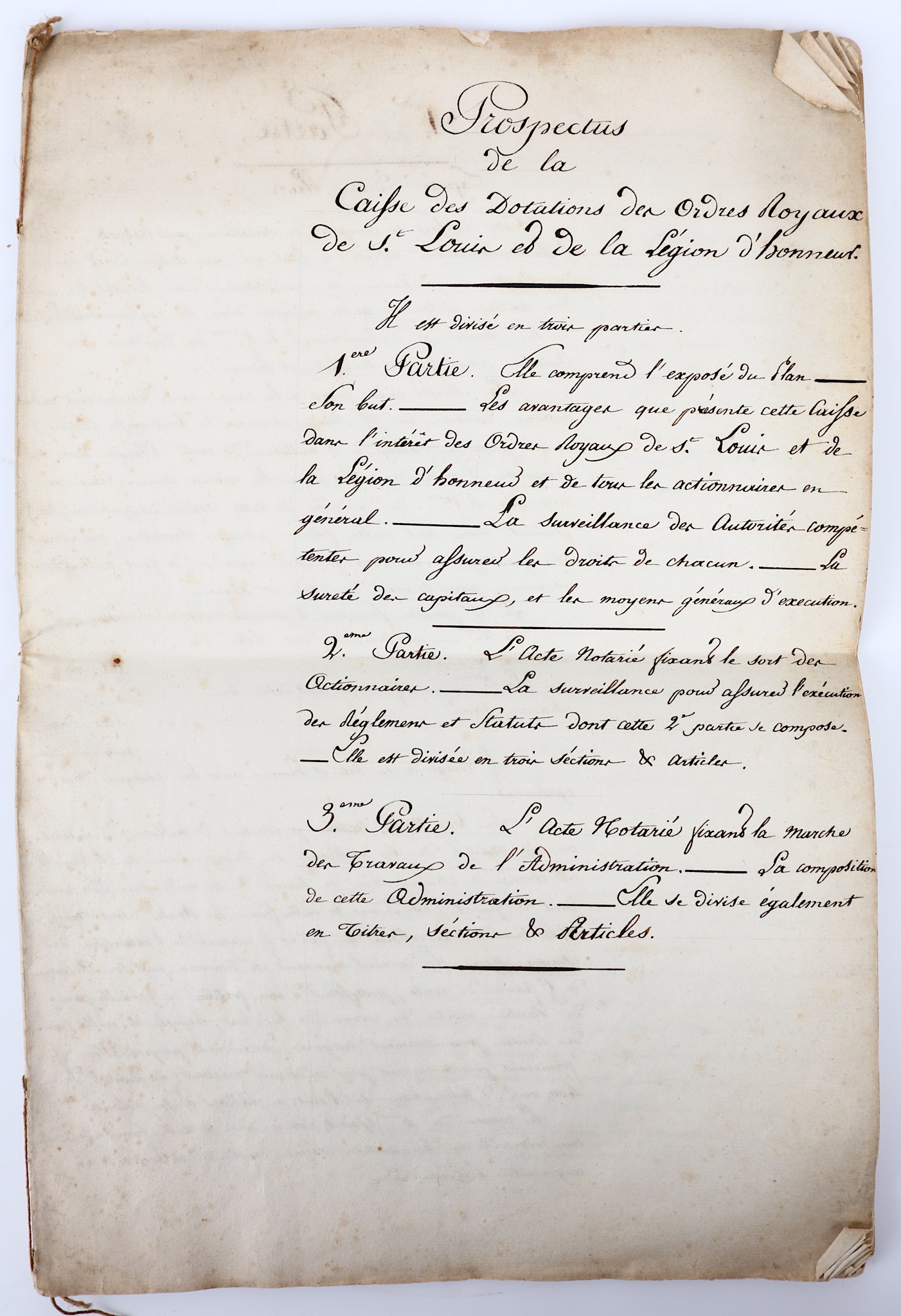 [Louis XVI, King of France] A letter in French signed 