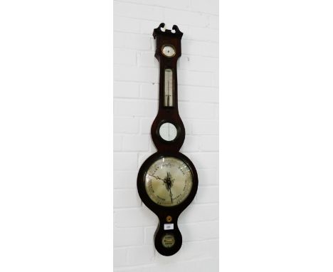 19th century five dial banjo barometer by P. Corti of Exeter