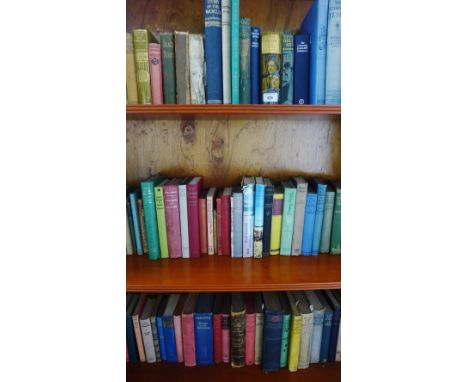 Three shelves of early 20th century and later hardback books to include 'Boy Crusoes' by Leon Golschmann, 'Five Children' by 