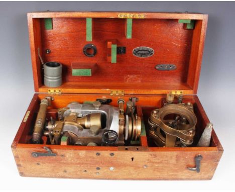 A mid-20th century Cook, Troughton &amp; Simm Ltd theodolite, No. 518148, within original fitted case.