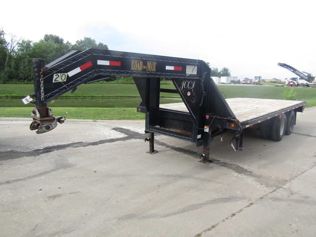 2005 Load Max Gooseneck Trailer, VIN # 5L8GF202851000671, Wood Deck ...