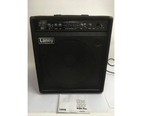 A Laney RB6 Richter wedge bass amplifier with original instruction manual.