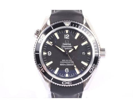 Omega, Seamaster Planet Ocean, a gentleman's stainless steelcoaxial chronometer automatic wrist watch, circa 2008. Ref; 29015