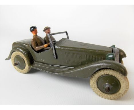 W. Britain army staff car with two figures