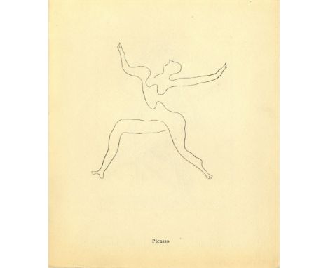 Artist: Pablo Picasso (Spanish, 1881 - 1973). Title: "Bal Olympic: Vrai bal sportif costume (Programme) [Picasso *one origina